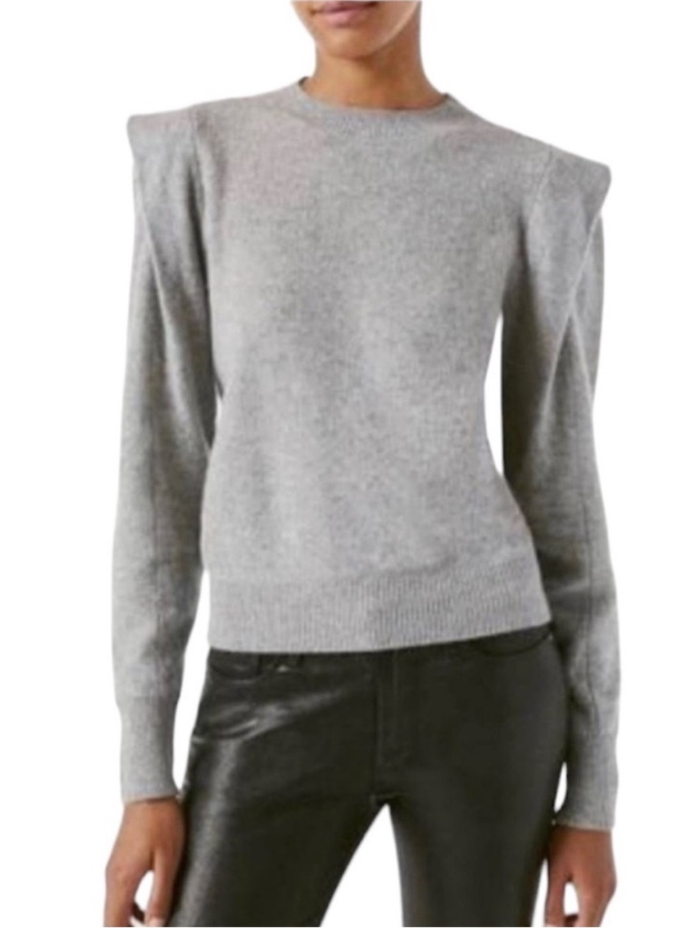 House of Harlow 1960 Gray Cashmere Crewneck Sweater - Size M